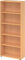 bümö Regal Buche, Standregal aus Holz für 5 Ordnerhöhen - Bücherregal 80 cm breit, Aktenregal für Ordner & Bücher, Büroregal, Holzregal, Ordnerregal, Aufbewahrungsregal, Buchregal