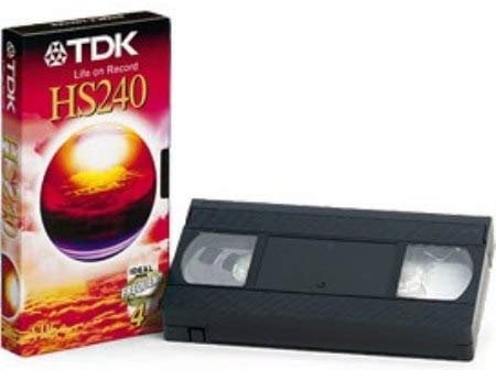TDK VHS Videokassette HS-240 (240 Minuten Laufzeit) 1 Stück