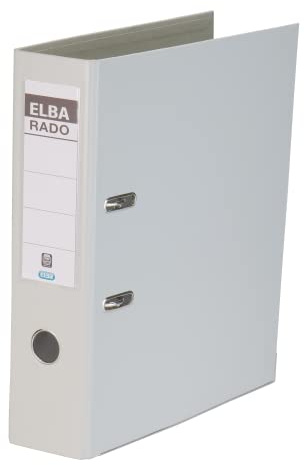 Elba Ordner A4, rado plast, 8cm breit, Kunststoff, grau, 1 Stück