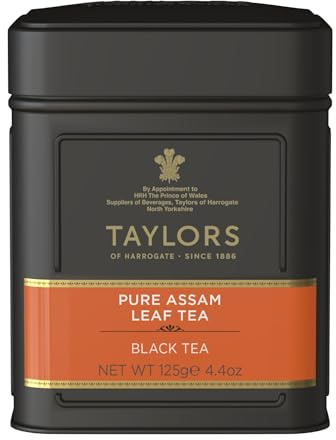 Taylors of Harrogate Pure Assam Leaf Tea 125g CADDY