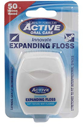 Active Oral Care Innovate Expanding Floss Mint Fluoride 50 Metres Waxed by Drammock