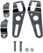 Alchemy Parts Motorcycle Headlight Fork Mount Brackets Chrome for 36mm to 49mm Diameter Forks Cafe Racer Street Fighter