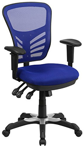 Flash Furniture Bürostuhl, Metall, Blau, 69 x 65 x 112 cm