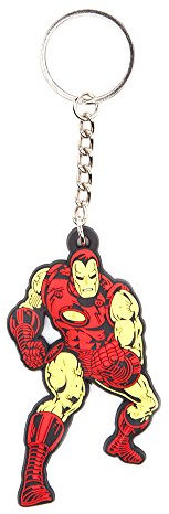 MARVEL COMICS Iron Man Rubber Keychain