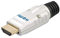 Goobay 52609 Spina HDMI a Saldare, Argento