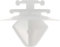 Restagraf - Agrafes de Moulure Ceinture de Caisse pour Certains Véhicules Citroën, DS, Fiat, Peugeot, Renault - Ø 8,5 mm, Longueur 15.75 mm - Réf. 10160 - Sachet de 15 - Blanc
