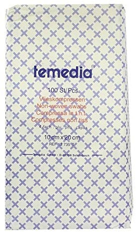 Vlieskompressen 10x20 cm 4x unsteril 100 st