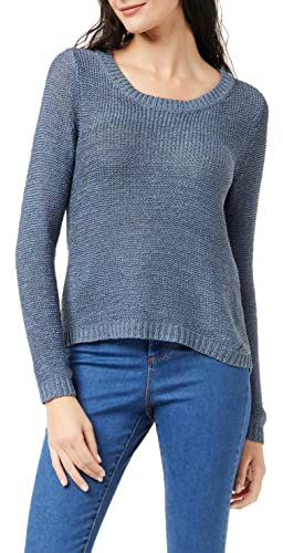 Only Onlgeena Xo L/S Pullover Knt Noos, Azul (Vintage Indigo), XS para Mujer