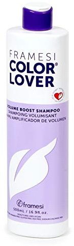 Framesi Color Lover Volume Boost Shampoo - Volumizing Shampoo for Color Treated Hair - Sulfate Free - Lightweight Thickening Shampoo for Lift + Strength with Quinoa + Aloe Vera (16.9 Fl Oz)