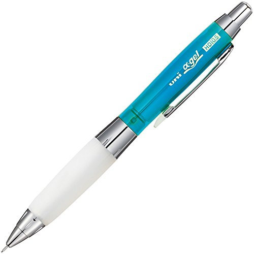 Uni alpha-gel Shaker Druckbleistift mit leicht festen Halt 0,5 mm, chrom schwarz (m5618gg1pc. 24) Chrome Light Blue
