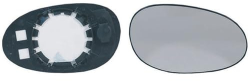 Alkar 6402010 Spiegelglas, Außenspiegel | Kompatibel mit: SMART FORTWO Cabrio, FORTWO Coupe, ROADSTER, ROADSTER Coupe