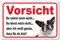 AdriLeo Schild - Vorsicht schwarz-weiße Französische Bulldogge - Du siehst mich nicht - (15x20cm) / Achtung Hund Wachhund robust langlebig UV-beständig wetterfestes Warnschild