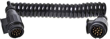 ProPlus Cavo di prolunga spiralato per rimorchio, di Alta qualità, 3,5 m, con connettore da 13 a 8 Poli