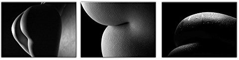 time4art Gesäß Intimität Erotik Akt Sex Print Canvas 3 Bild 3 x 40x30cm Leinwand