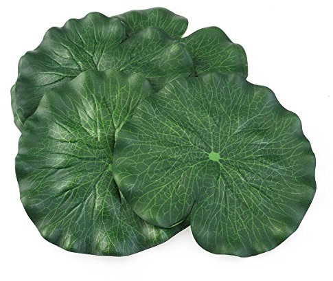 10 Stück Künstliche Lotusblätter Wasserlilie Blätter Blätter künstliche Floating Foam Lotus Lilie Pads Laub Künstliches Blattwerk Teich Dekoration 18CM