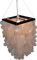 GURU SHOP Deckenlampe/Deckenleuchte, Muschelleuchte aus Hunderten Capiz, Perlmutt Plättchen - Modell Sabah Weiß, 40x30x30 cm