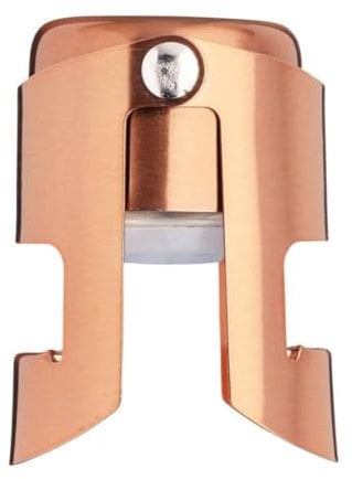 BarCraft BCLLCHAMSTOP Sparkling Wine / Champagne Stopper, Metal, Copper Effect