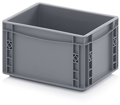 Euro de cajas Euro Caja 30 x 20 x 17 gris Incluye ZOLLSTOCK