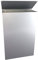 Poubelle murale Stella sans étrier - 10l - gris métal - RAL 9006
