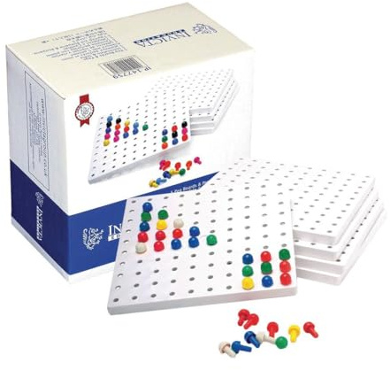 Invicta Educational 147759 Peg Boards and Pegs Set, 1005 Pieces