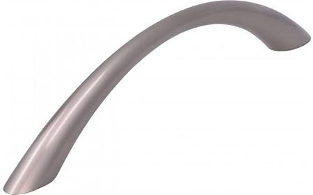 SIRO Möbelgriff Itzehoe, Schlicht, Druckguss vernickelt feingeschliffen, 197 mm x 32 mm x 12 mm, LA 160 mm, 1042-197ZN21