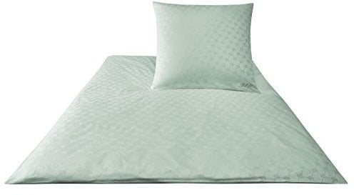 Joop. Bettwäsche-Set aus Baumwoll-Satin, Cornflower 4020 Kissen 80x80 silber / schwarz