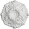 DECOSA Rosette Daphne, weiß, 6 Stück à Ø 22 cm - Stuckrosette aus Styropor - individualisierbare Deckenrosette
