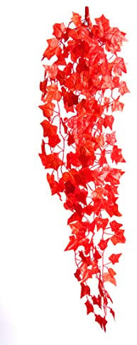 Best Artificial 100cm Trailing Ivy Garland Hanging Vine String Plant (English Autumn - TI09)