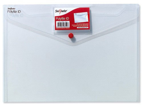 Snopake 12560 - Polyfile ID A4 Clear 12560 - (PK5)