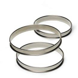 Gobel - Moule à tarte rond en acier inoxydable 8 cm