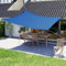 jarolift Voile d'ombrage Pare-Soleil rectangulaire, Hydrofuge, Brise-Soleil pour terrasse, Jardin, Balcon, Tissu Polyester 400 x 300 cm, Bleu Azur
