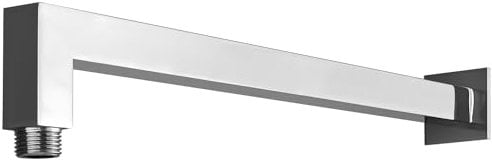 Design Zulaufarm Regenbrause chrom Bad eckig Wandarm 40cm von Sanlingo