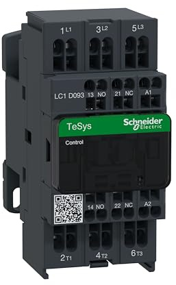 Schneider Electric TeSys D Leistungsschütz / 110 V ac Spule, 3 -polig 1 Öffner + 1 Schließer / 9 A, Umkehrend