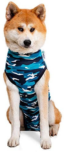 Suitical Recovery Suit Hund, L, Blau Camouflage