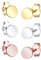 Elli Ohrringe Damen 3er-Set Kreis Basic Tri-Color in 925 Sterling Silber