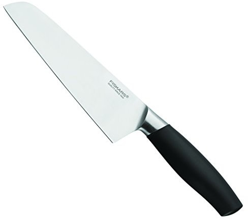 Fiskars Coltello per Cucina Orientale, Acciaio, Nero, 2.5 x 9 x 29.4 cm
