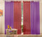 Gardinen Set, 2 x Schlaufenschal Voile, transparent, 245x140, Lila, 2 x Schlaufenschal Voile, transparent, 245x140, Bordeaux, 6100061000