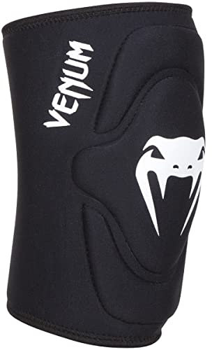 Venum Kontact, Ginocchiere Gel/Lycra Unisex, Nero/Bianco, XL
