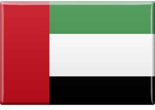 Küchemagnet - Länderflagge Arabische Emirate - Gr.ca. 8x5,5 cm - 38009 - Magnet