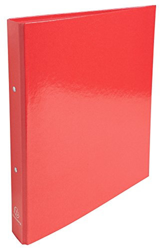 Exacompta 549295E Iderama Ringbuch (beschichteter Karton, A4, 30 mm, 2 Ringe) rot