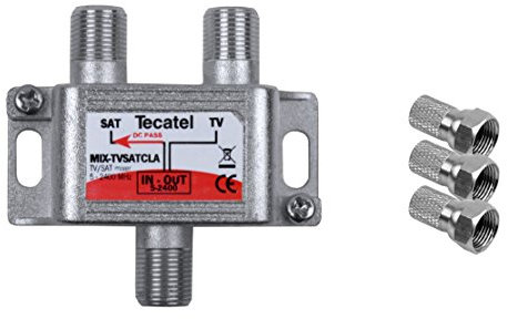 Mezclador de señal de satélite y televisión