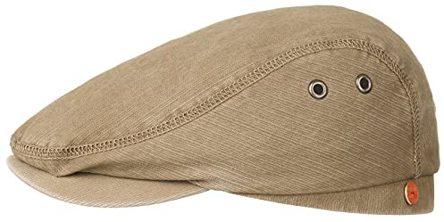 Mayser Franky Sun Protect Flatcap Schirmmütze 100% Baumwolle UV-Schutz Herren Sommer Made in EU beige 61 cm