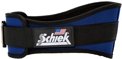Schiek Sports Gürtel, unisex, bequem justierbar, Rückenbreite 15 cm, Unisex, Helles Marineblau, 2XL