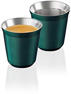 Nespresso Pixie Metall Becher Tasse - Grün (Fortissio Lungo)