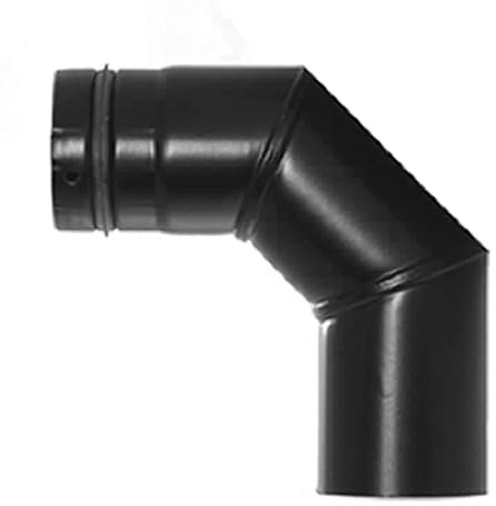 raik 10021007 Pelletrohr/Ofenrohr 100mm - 90° Bogen