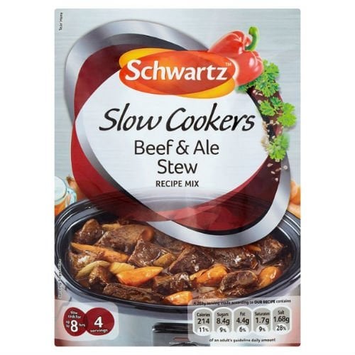 Schwartz Slow Cookers Beef & Ale Stew 43g case of 8