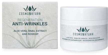 Cosmonatura - Crema antirughe con aloe, bava di lumaca e rosa mosqueta