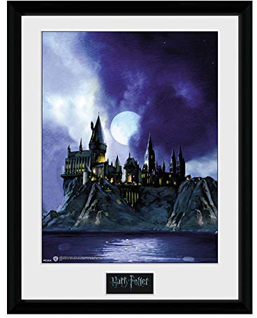 GB eye LTD, Harry Potter, Hogwarts Painted, Affiche encadrée 40 x 30 cm