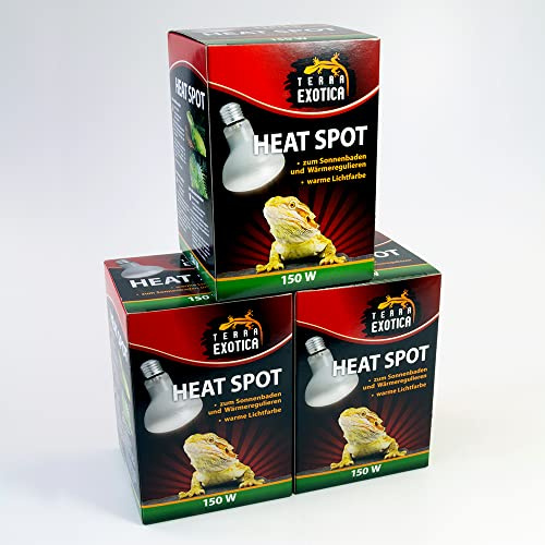 Terra Exotica Heat Spot 150 Watt - Wärmestrahler Spotstrahler Wärmelampe | Wärmespot für Terrarien mit gezielter Wärmeabgabe – ideal zur Schaffung natürlicher Sonnenplätze für Reptilien.