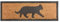Esschert Design RB170 Katze Tür-/Stufenfußmatte, Kokosfaser, Gummi, schwarz/braun, 75 x 25 x 0.9 cm